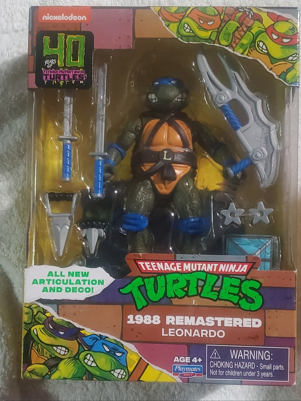 Nickelodeon Teenage Mutant Ninja Turtles Leonardo Action Figure - Green & Blue